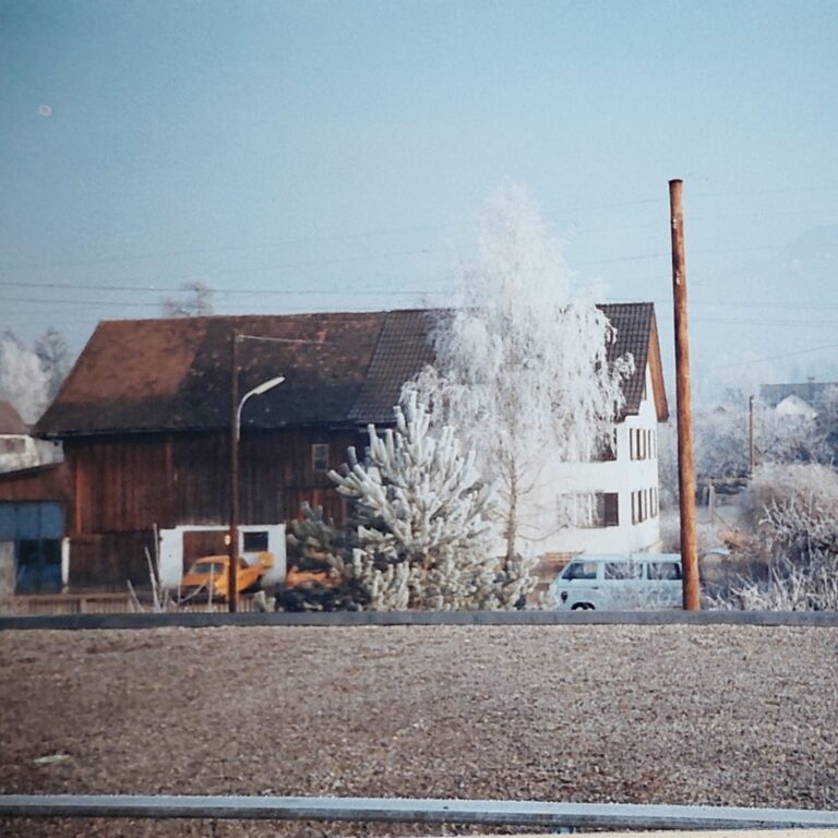Werkstatt und Haus damals Vorderansicht